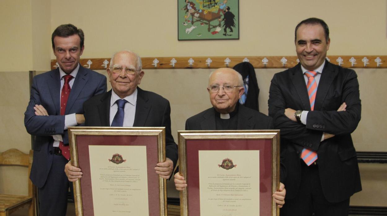 De izquierda a derecha: Carlos Aranda, Luis Castro, Feliciano Ruiz y Manuel Cotorruelo.