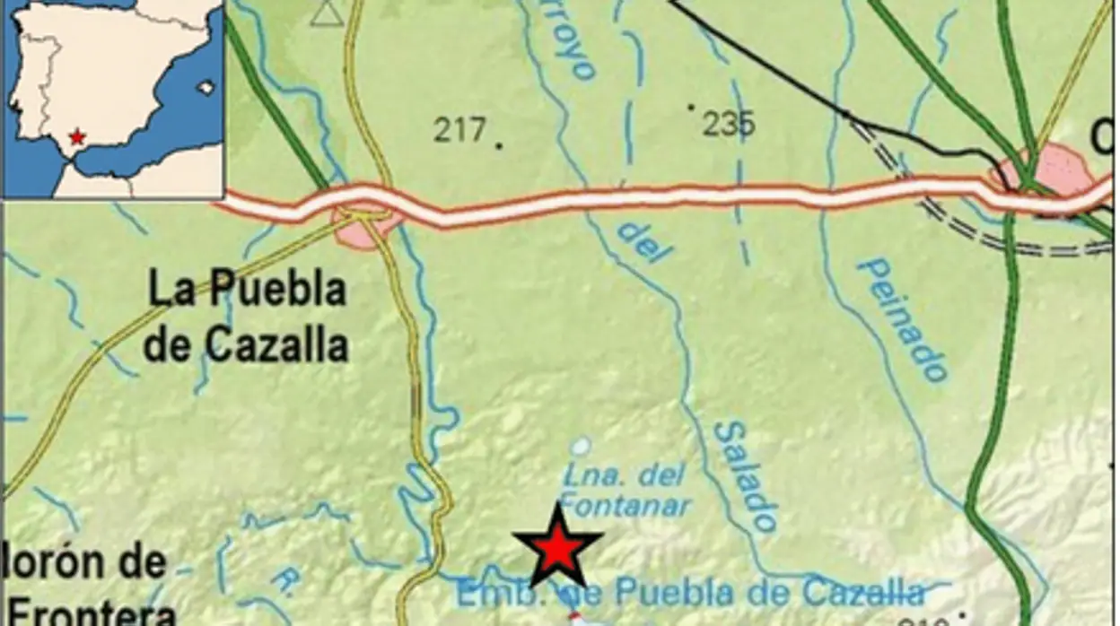 Registrado un terremoto de magnitud 3,5 con epicentro en La Puebla de Cazalla