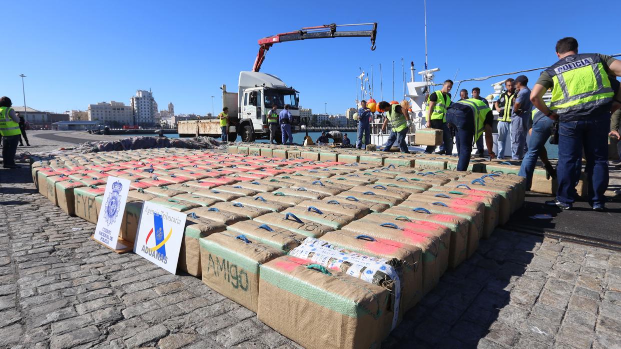 Droga intervenida en un barco pesquero en la provincia de Cádiz