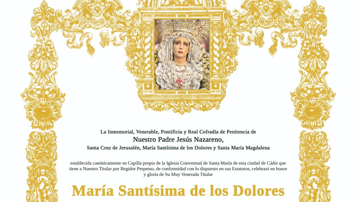 Solemne Triduo en honor de María Santísima de los Dolores