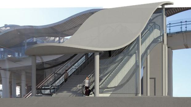 La estación de Bahía Sur contará con nuevos accesos