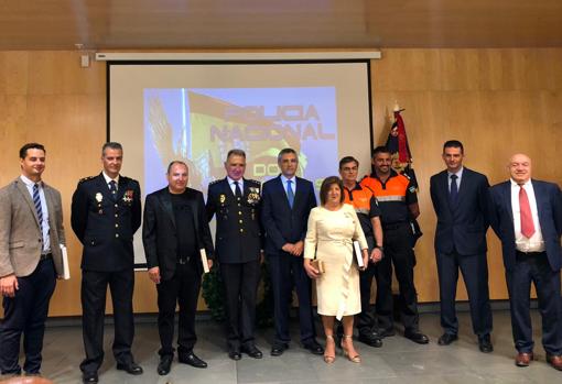Los empresarios y colectivos homenajeados por su colaboración con la Policía Nacional