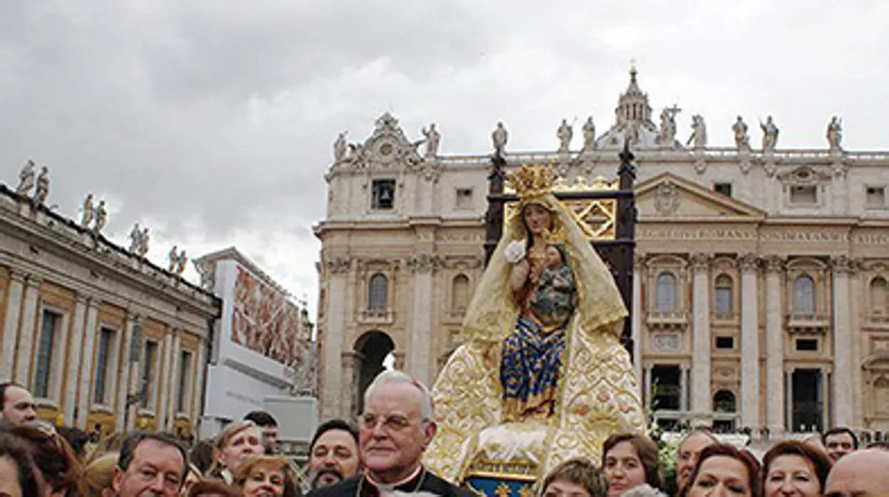 La réplica de la Virgen de Valme en Roma