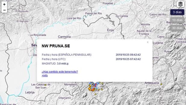 El Ayuntamiento de Pruna: «El terremoto ha sido de los más fuertes de la historia»