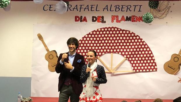 Pasión por el flamenco en el CEIP Rafael Alberti de Dos Hermanas junto a Manuel Lombo