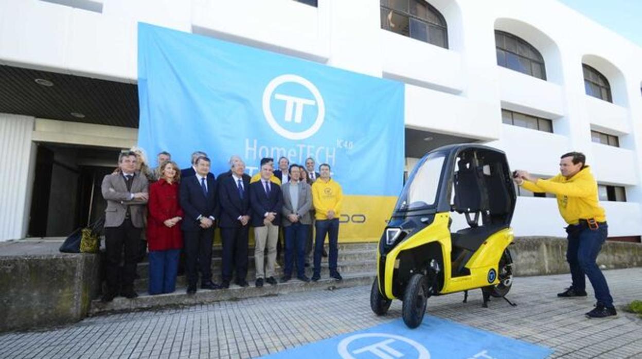 Acto simbólico de Torrot en Altadis el pasado febrero para inaugurar la obra de su factoría en Cádiz