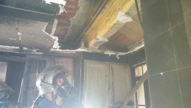 Los bomberos rescatan a tres animales en el incendio de una vivienda en San Fernando