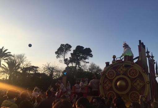 Paso de los Reyes magos por las calles de Jerez