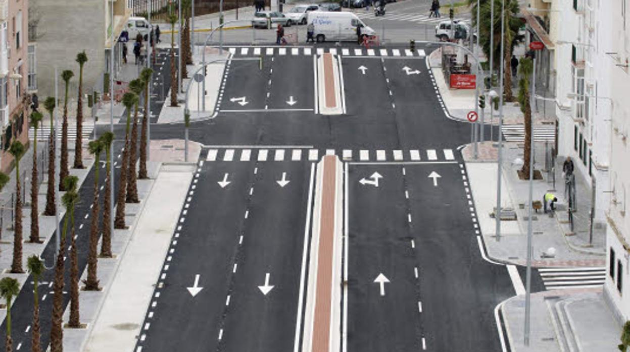 Tan solo qued aun tramo por abrir de la nueva avenida.