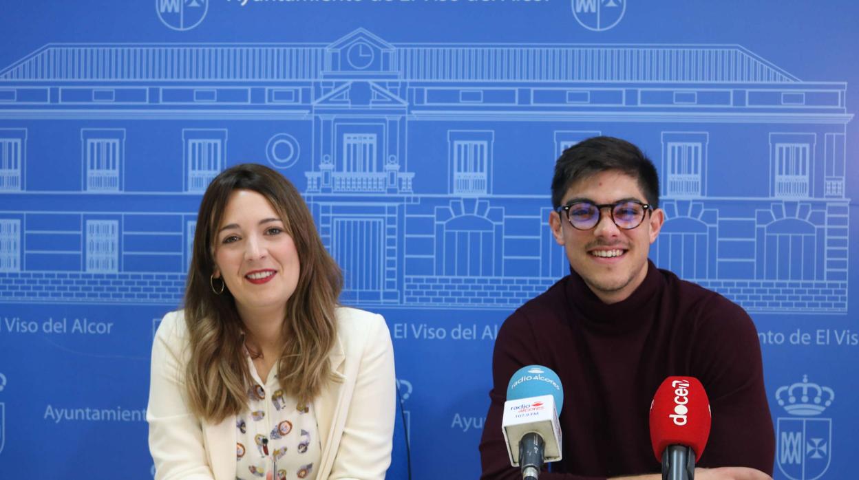 Los delegados del Ayuntamiento de El Viso, Beatriz Roldán y Manuel Salvat