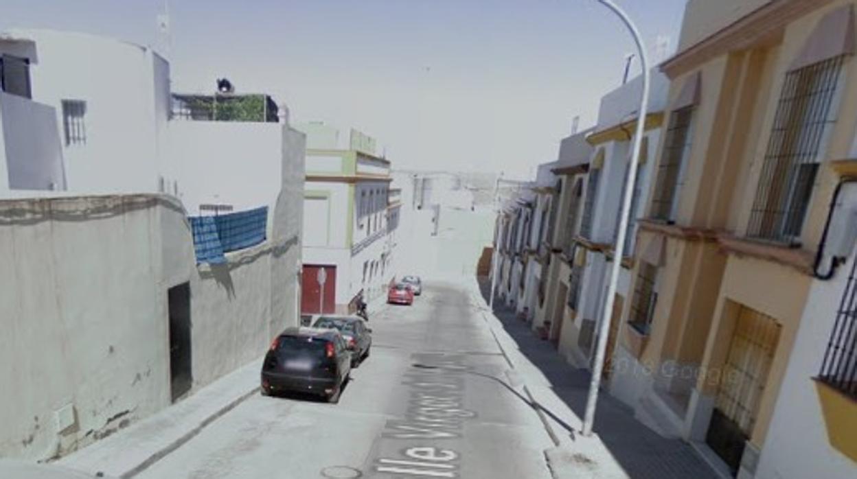 Imagen de Google maps de la calle Virgen del Águila en Marchena