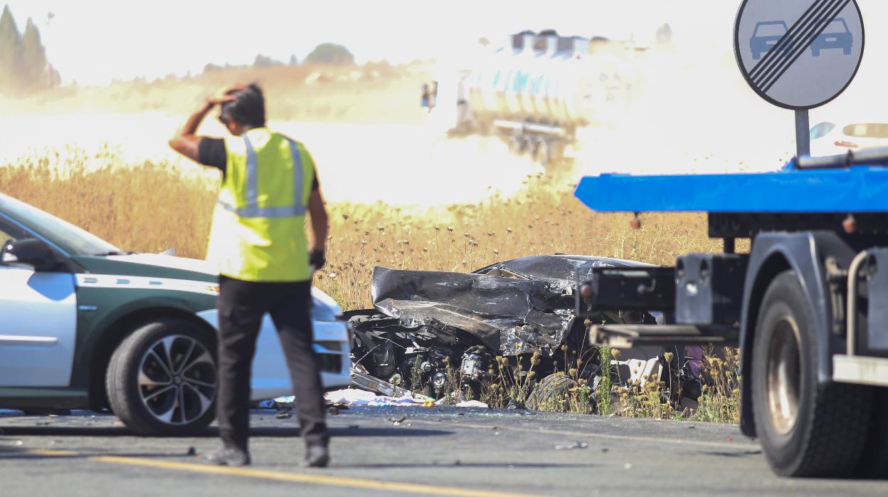 Accidente mortal registrado en la N-IV en julio de 2018