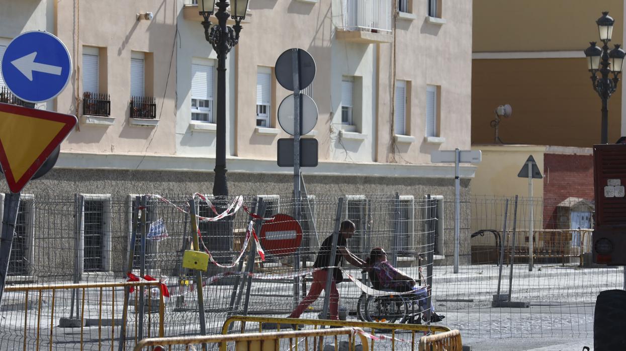 Obras en el Campo del Sur hace unos meses.