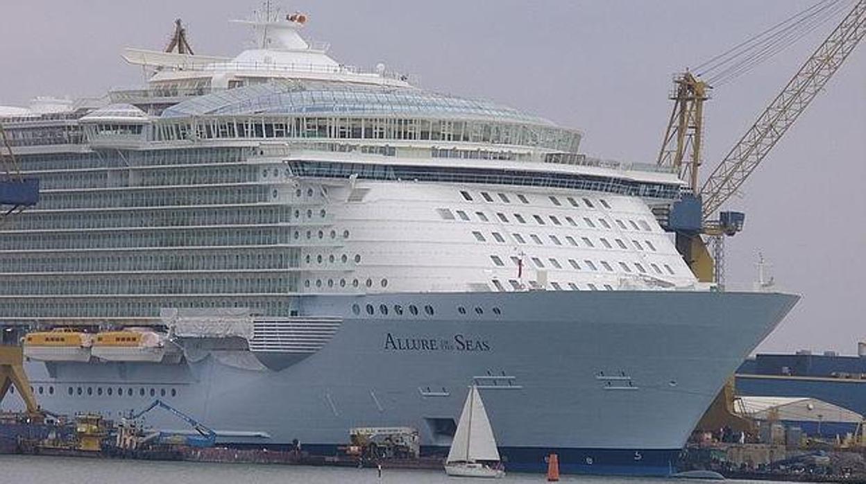 La reforma del crucero &#039;Allure&#039; en Cádiz, en el aire por el coronavirus