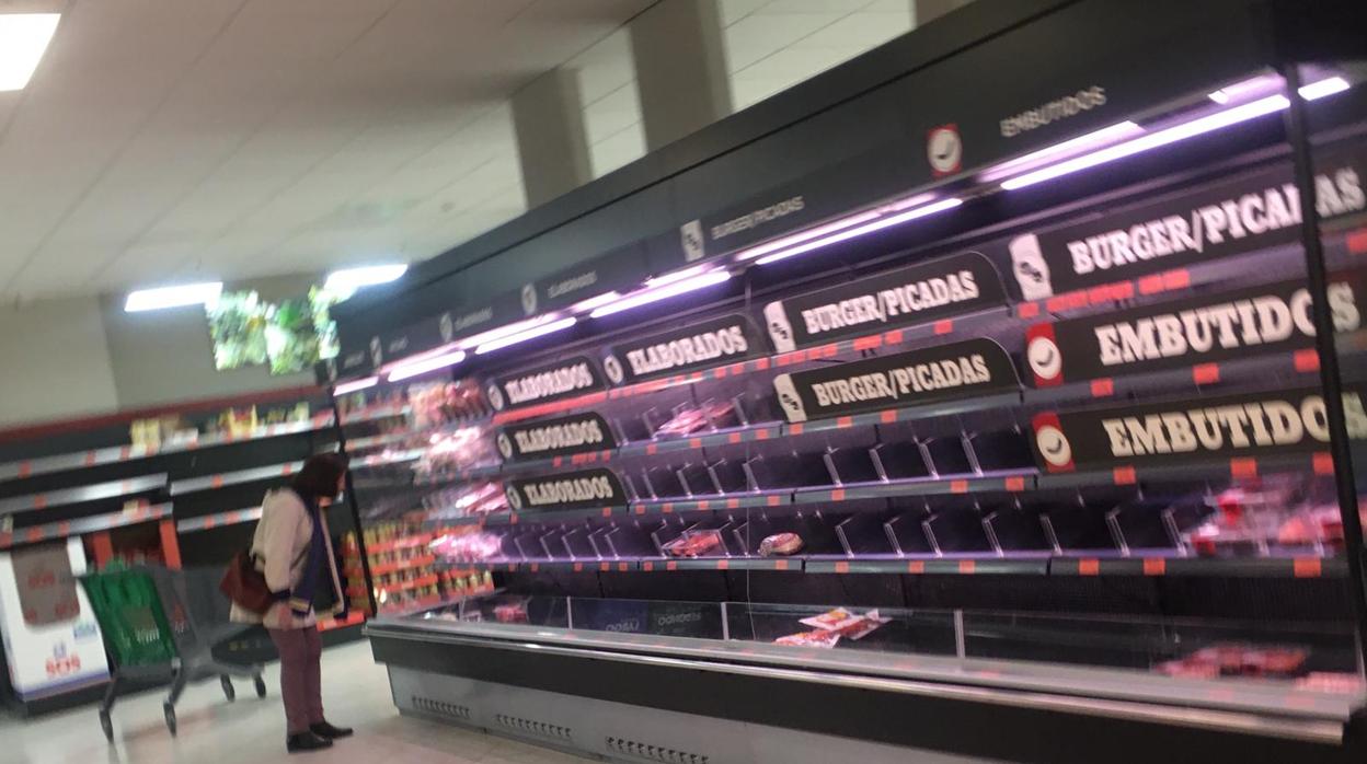 Imagen de un supermercado de El Puerto el pasado jueves.
