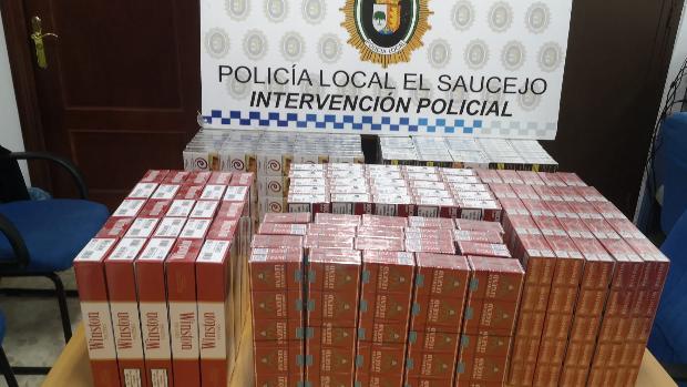 La Policía Local incauta 1.500 cajetillas de tabaco en un control en El Saucejo