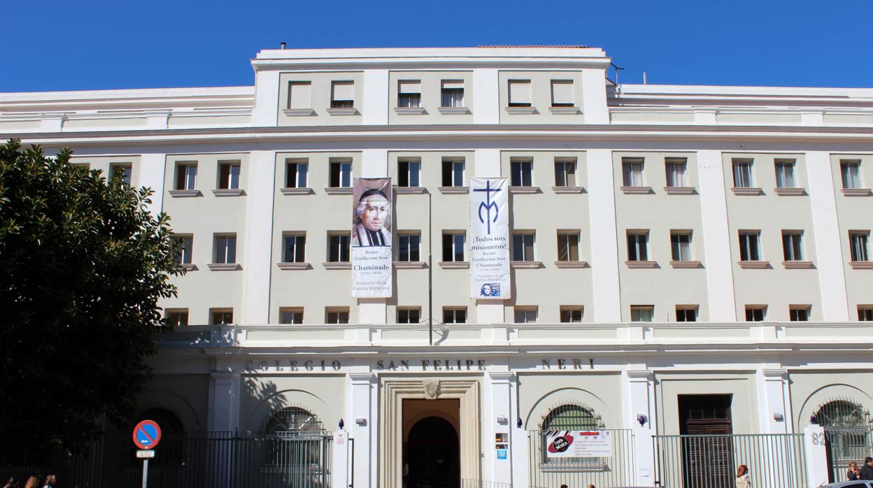 Fachada del centro educativo marianista, en la Avenida Andalucía