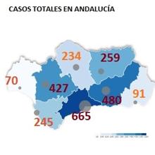 Mapa del coronavirus en Cádiz: 245 casos y 67 nuevos contagios en un solo día