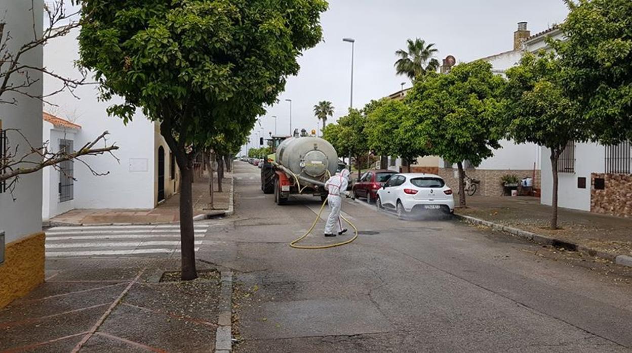 Las labores de desinfección comenzaban a primera hora de la mañana