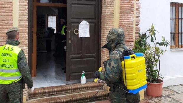 El Ejército de Tierra envía efectivos a la Sierra de Cádiz para luchar contra el coronavirus