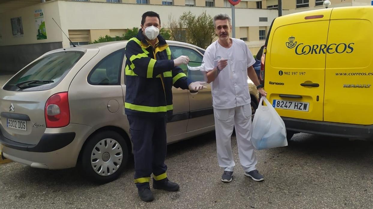 Correos lleva mascarillas realizadas en impresión 3D a hospitales de la provincia de Cádiz