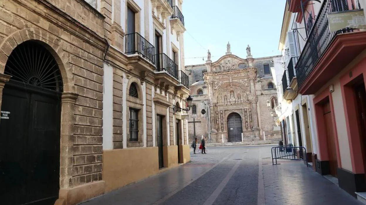 La céntrica calle Palacios, en El Puerto de Santa María.