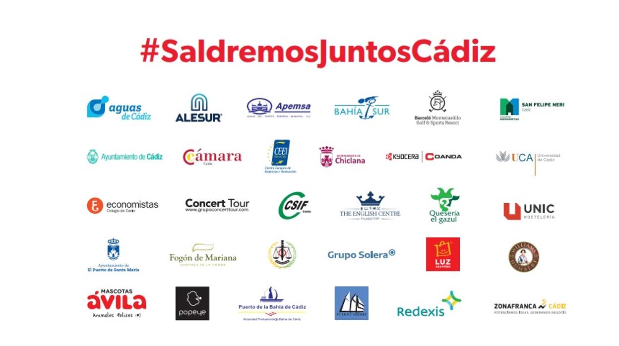 Participantes en la iniciativa #SaldremosJuntosCádiz