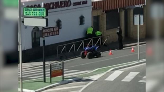 A prisión por enfrentarse a los agentes cuando circulaba en quad por Lebrija