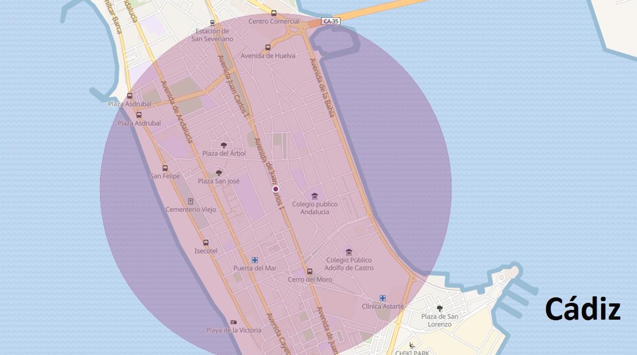 Mapa para controlar cuánto es un kilómetro y salir con los niños