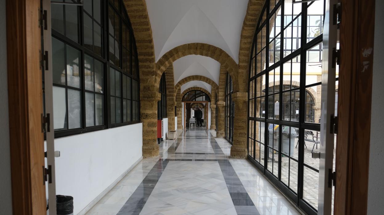 Las facultades de la Universidad de Cádiz, vacías durante el Estado de Alarma.