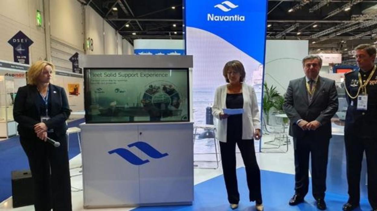 Presentación de oferta de Navantia en una de las ferias navales internacionales