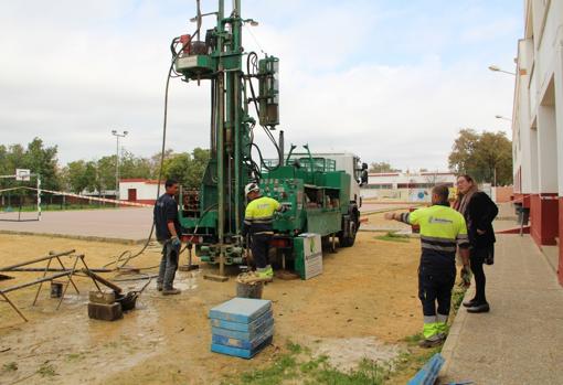 Obras en el colegio Padre Manjón de Bormujos