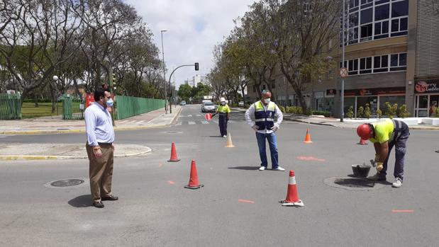 El Puerto inicia la construcción de una glorieta en la Avenida de La Libertad