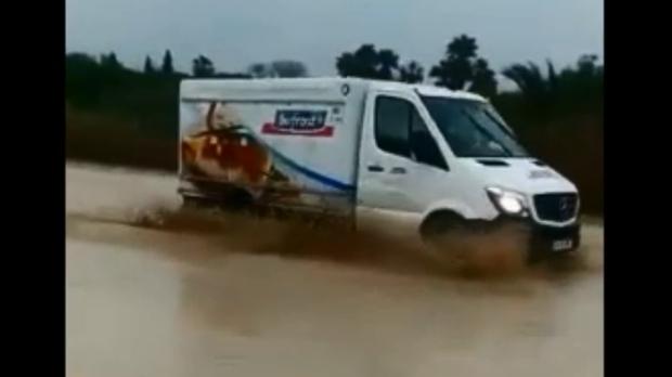 Inundaciones y árboles caídos en Cádiz por el intenso temporal
