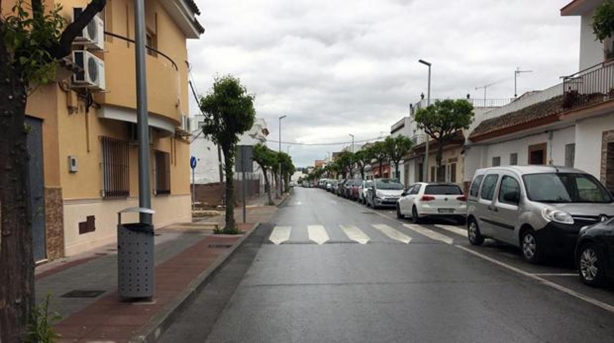 La avenida de Cádiz de El Cuervo en pleno confinamiento