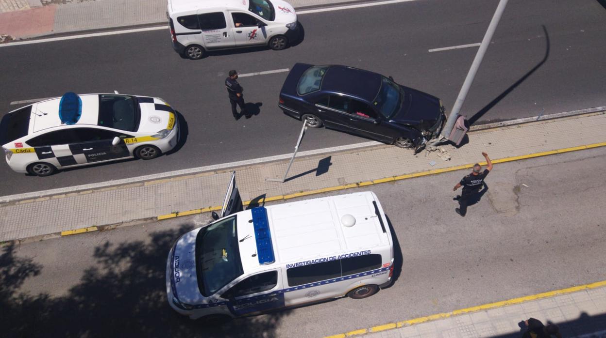 Accidente de tráfico en el recinto de Zona Franca