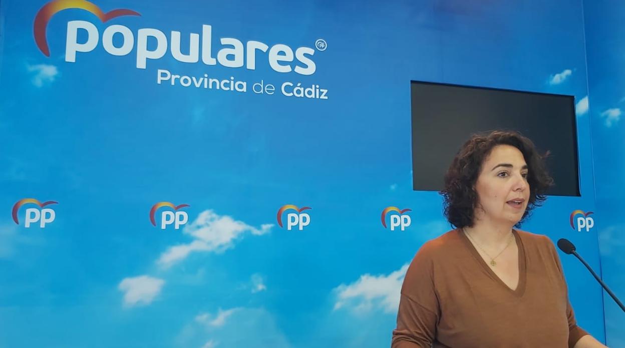 La portavoz provincial del PP de Cádiz, Carmen Sánchez.