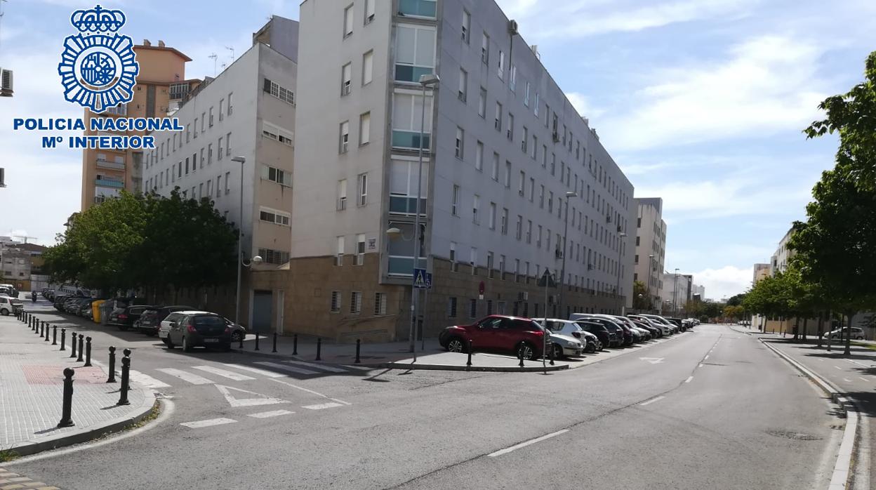 Bloque de pisos del Cerro del Moro desde donde vendía El Beni.