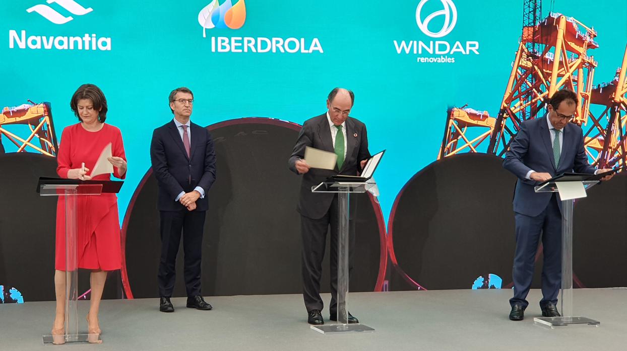 El acto ha contado con la asistencia del presidente de Iberdrola, Ignacio Sánchez Galán, y del presidente de la Xunta, Alberto Núñez Feijoo