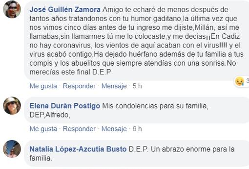 Los mensaje de ánimo y condolencias para la familia de Alfredo se han multiplicado en redes sociales