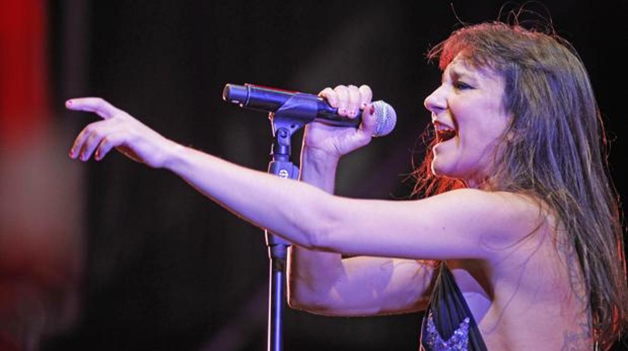 Eva Amaral, en un concierto en Sevilla celebrado durante el pasado año.