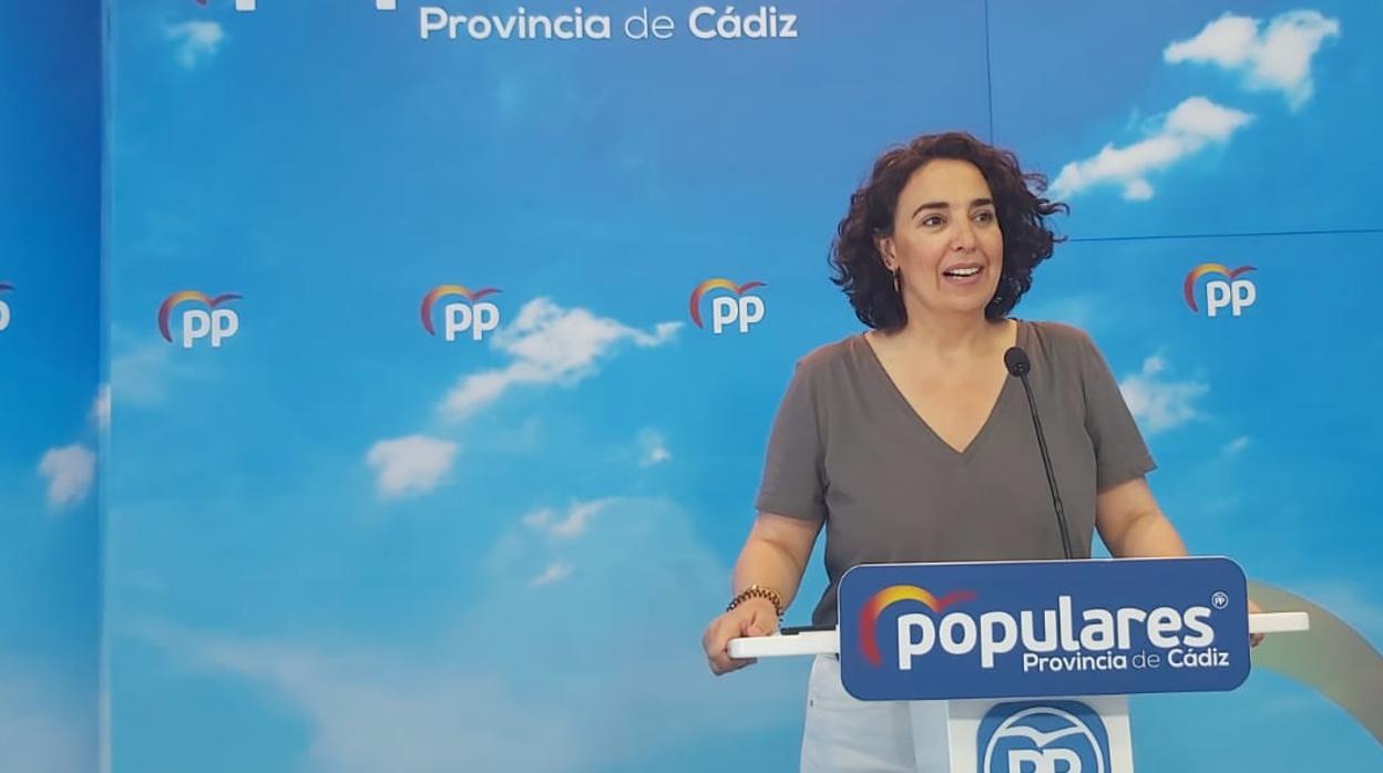 La portavoz provincial del Partido Popular de Cádiz, Carmen Sánchez