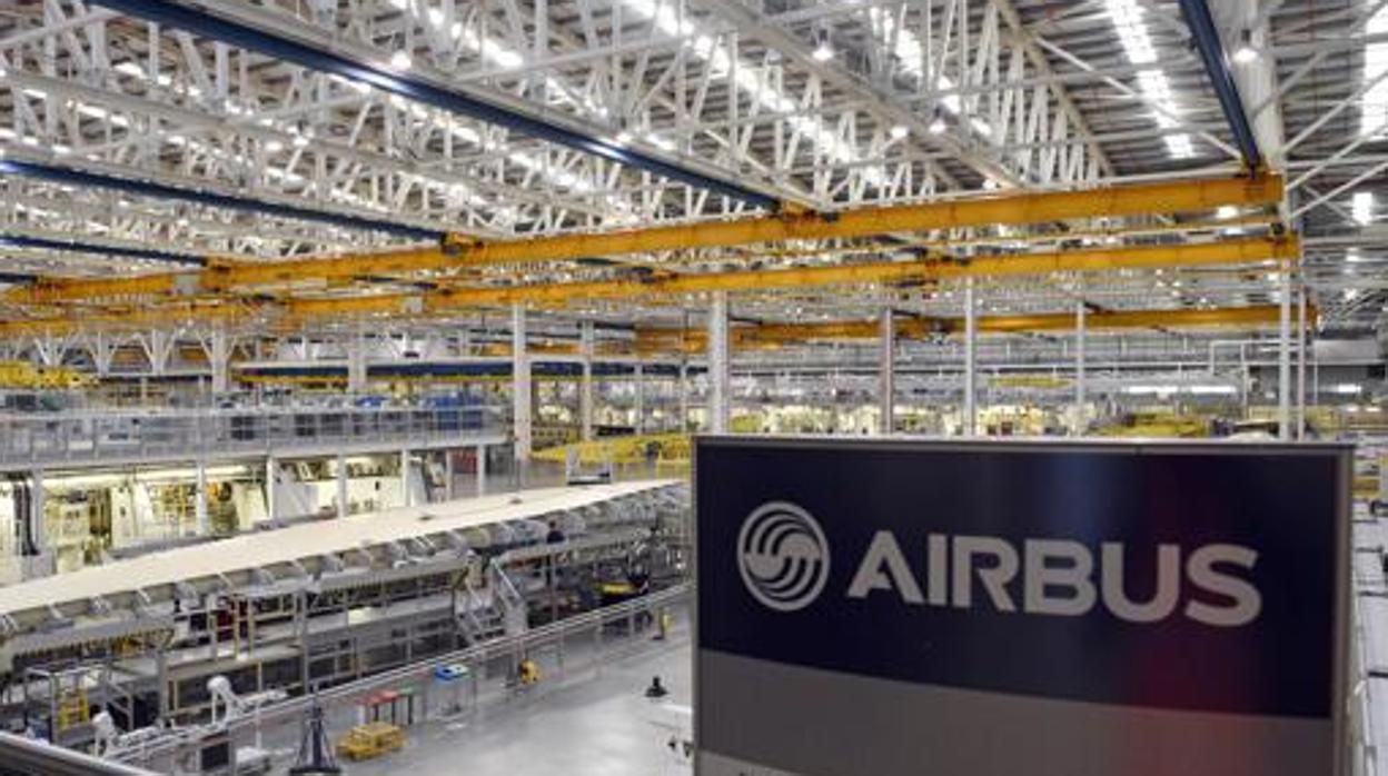 Imagen de la fábrica de Airbus.