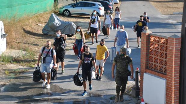 Los aspirantes a militares se incorporan a Camposoto en un ciclo marcado por el Covid-19