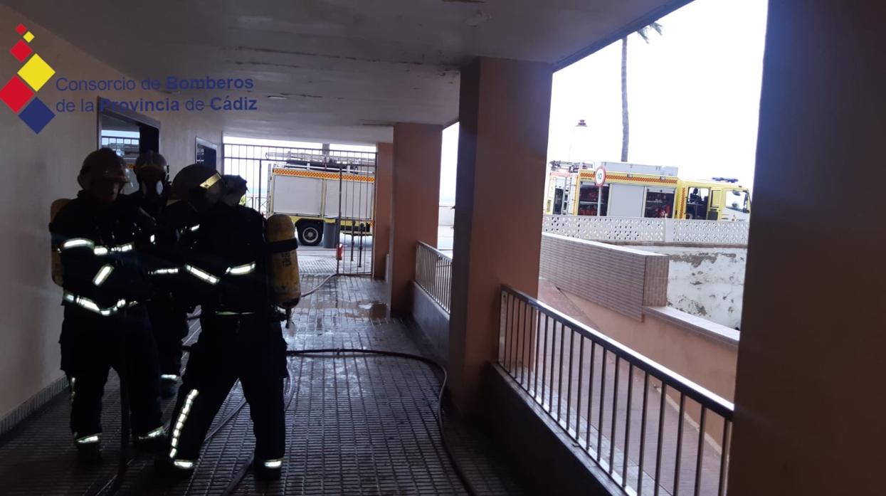 Intervención del Consorcio Provincial de Bomberos de Cádiz, en una imagen de archivo.