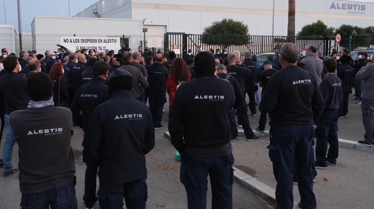 Imagen de una de las asambleas celebradas en la factoría de Puerto Real