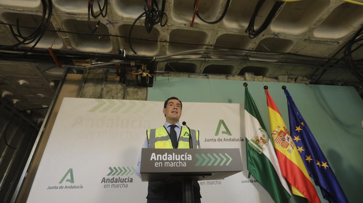 El presidente de la Junta de Andalucía, Juanma Moreno.