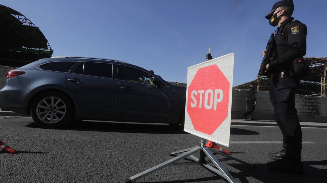 Control en Cádiz esta mañana