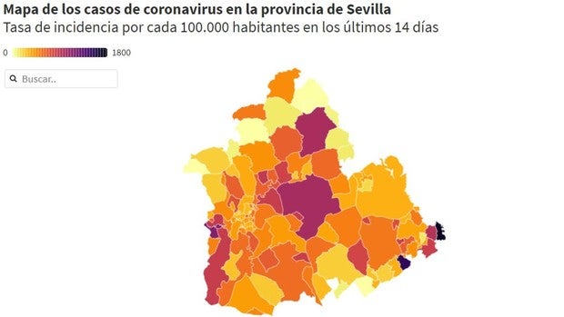 Hasta 50 municipios tienen ya menos de diez infectados entre su población