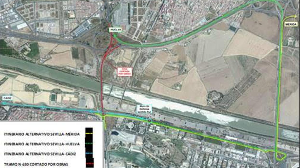 Los cortes de tráfico se solventarán con itinerarios alternativos